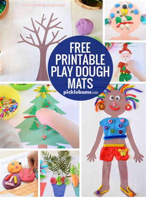 Free Printable Playdough Mats